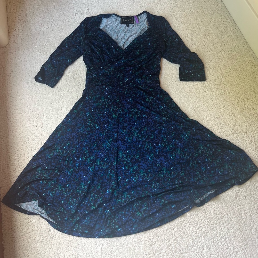Leota Sweetheart in Illuminescent Blue, Size Small